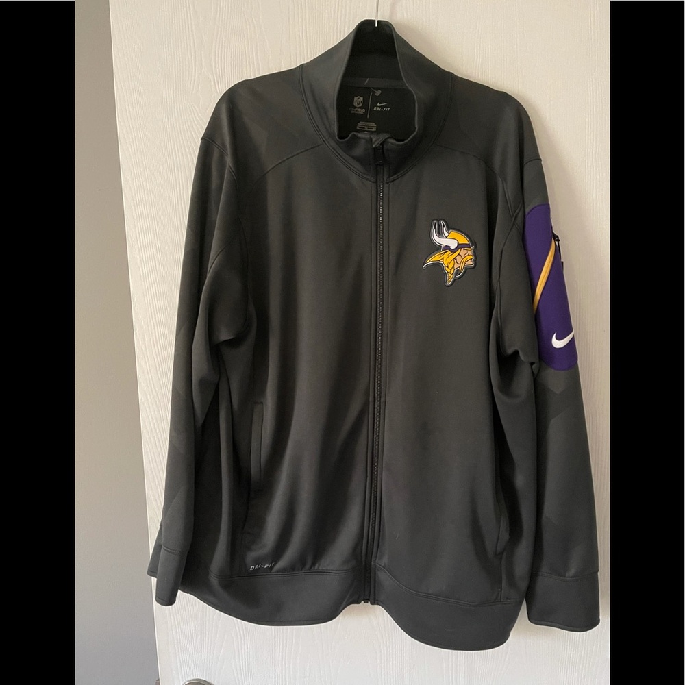 Minnesota Vikings Full Zip Nike On Field Jacket